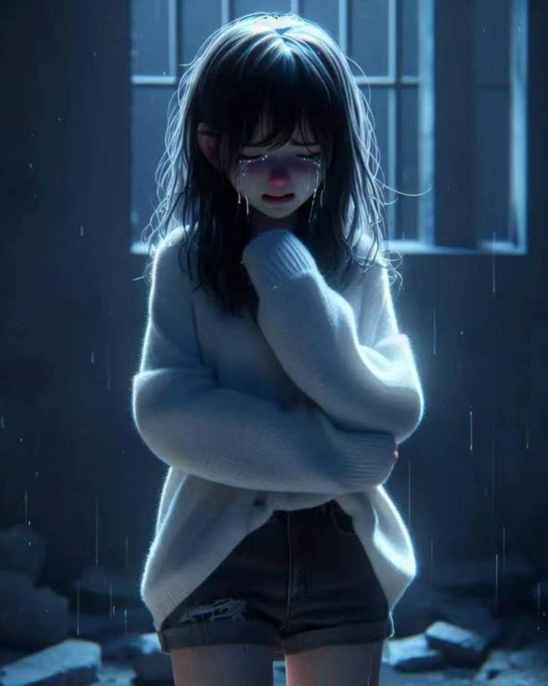 Ảnh anime cô đơn nữ