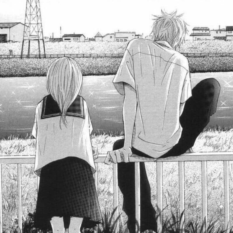 Hình đại diện anime trắng đen cute