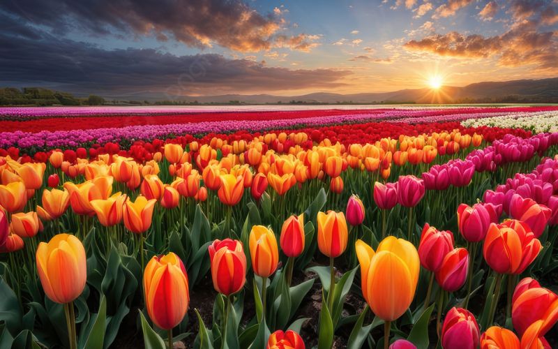 Ảnh đại diện chill hoa tulip