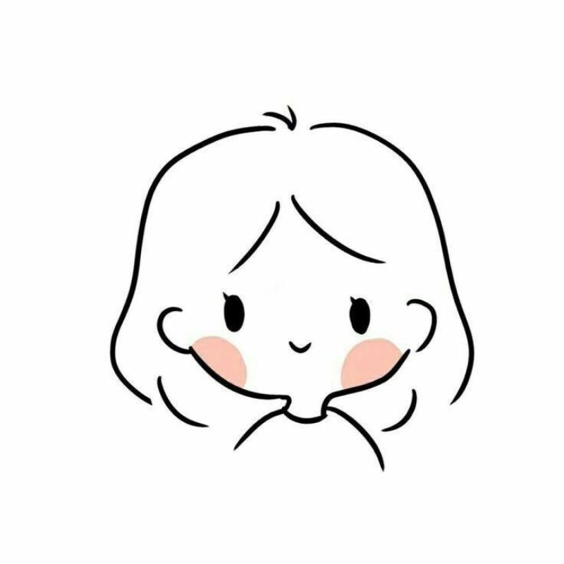 Avatar cute đơn giản cho con gái