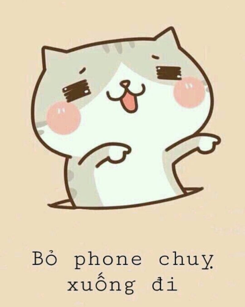 Hình nền bỏ điện thoại tao xuống ngầu