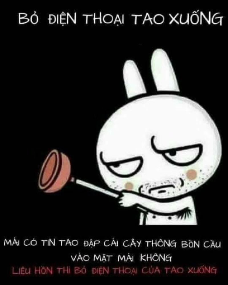 Bỏ điện thoại tao xuống hình nền