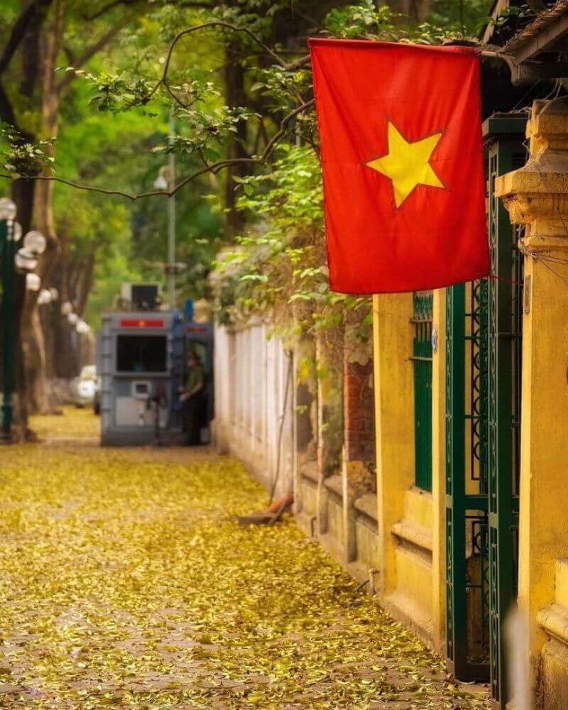 Hình nền điện thoại quốc kỳ Việt Nam