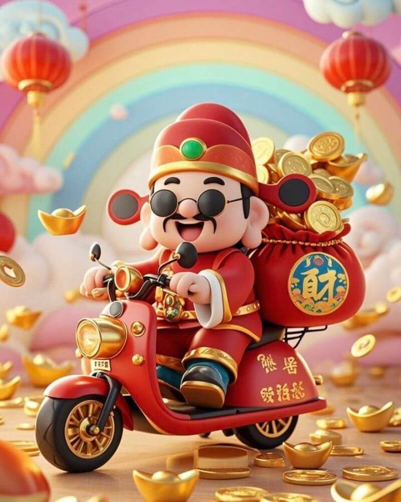 Ảnh nền ông thần tài may mắn