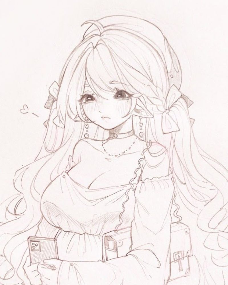 Ảnh anime nữ ngầu dễ vẽ