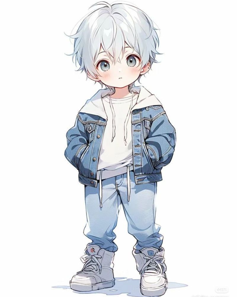 Vẽ anime chibi nam cute đơn giản