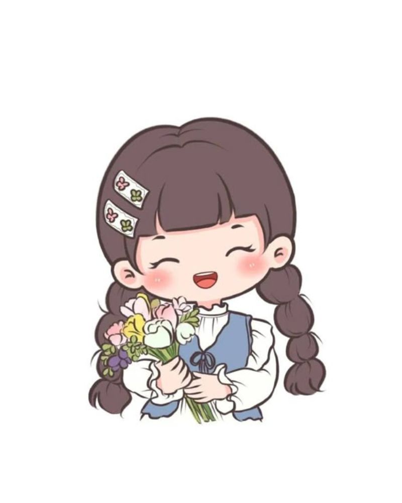 Hình cute con gái đơn giản