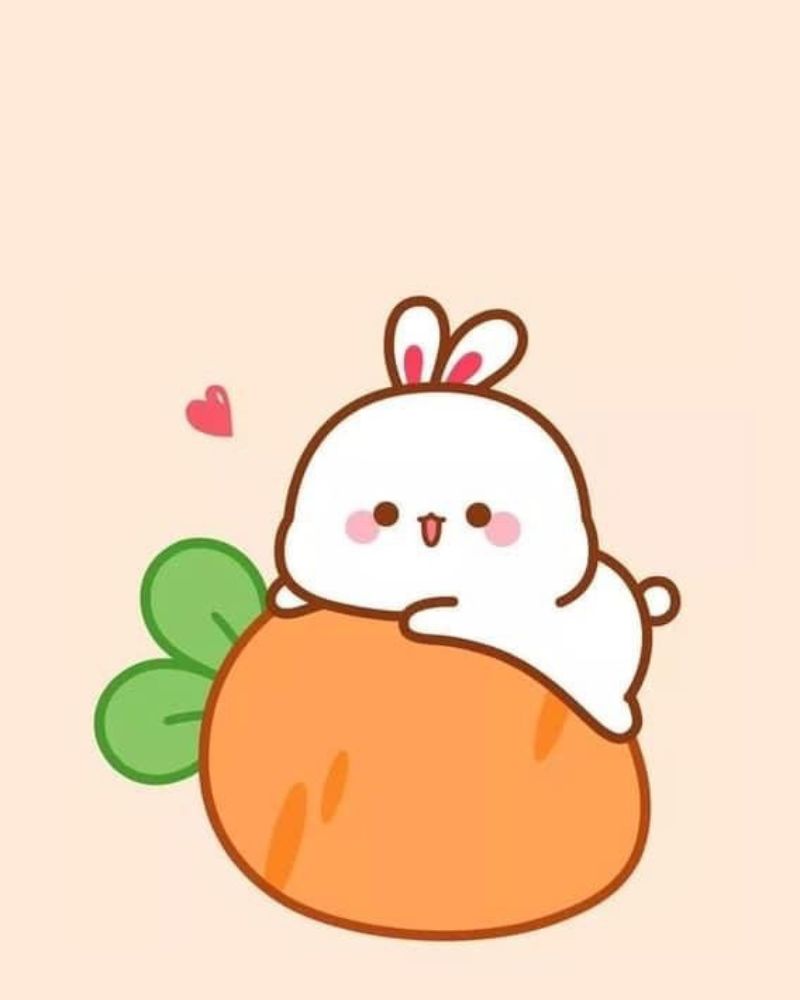 Hình vẽ con thỏ cute đơn giản