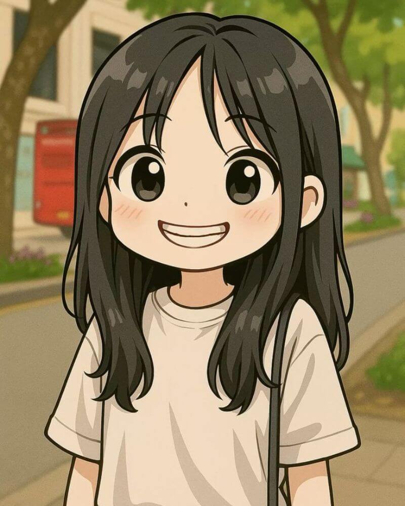 Hình vẽ anime cute con gái