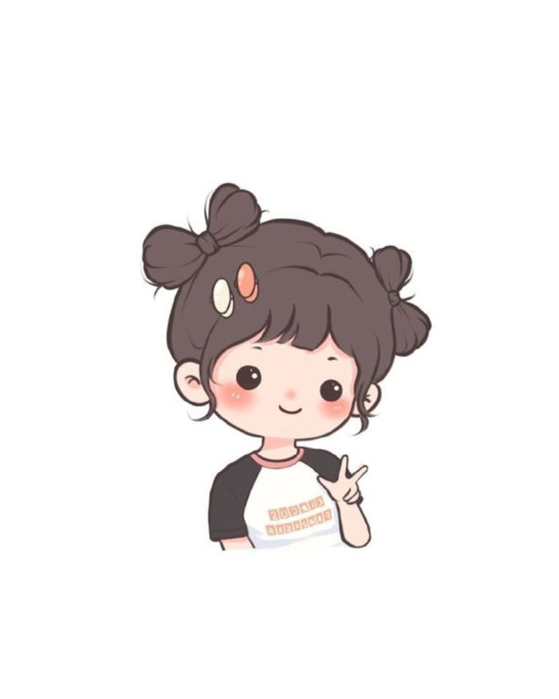 Hình vẽ cute đáng yêu đơn giản cho con gái