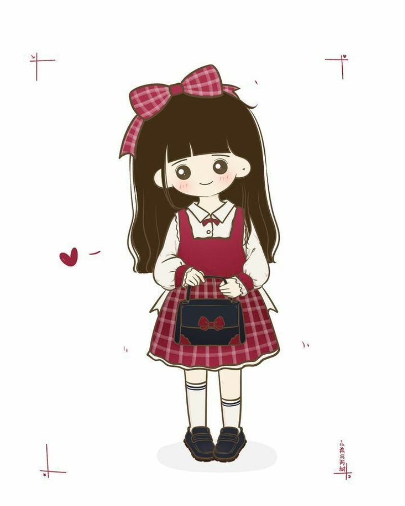 Hình vẽ chibi cute con gái