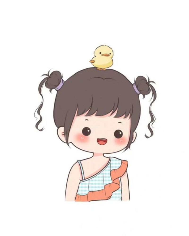 Hình vẽ con gái cute đáng yêu