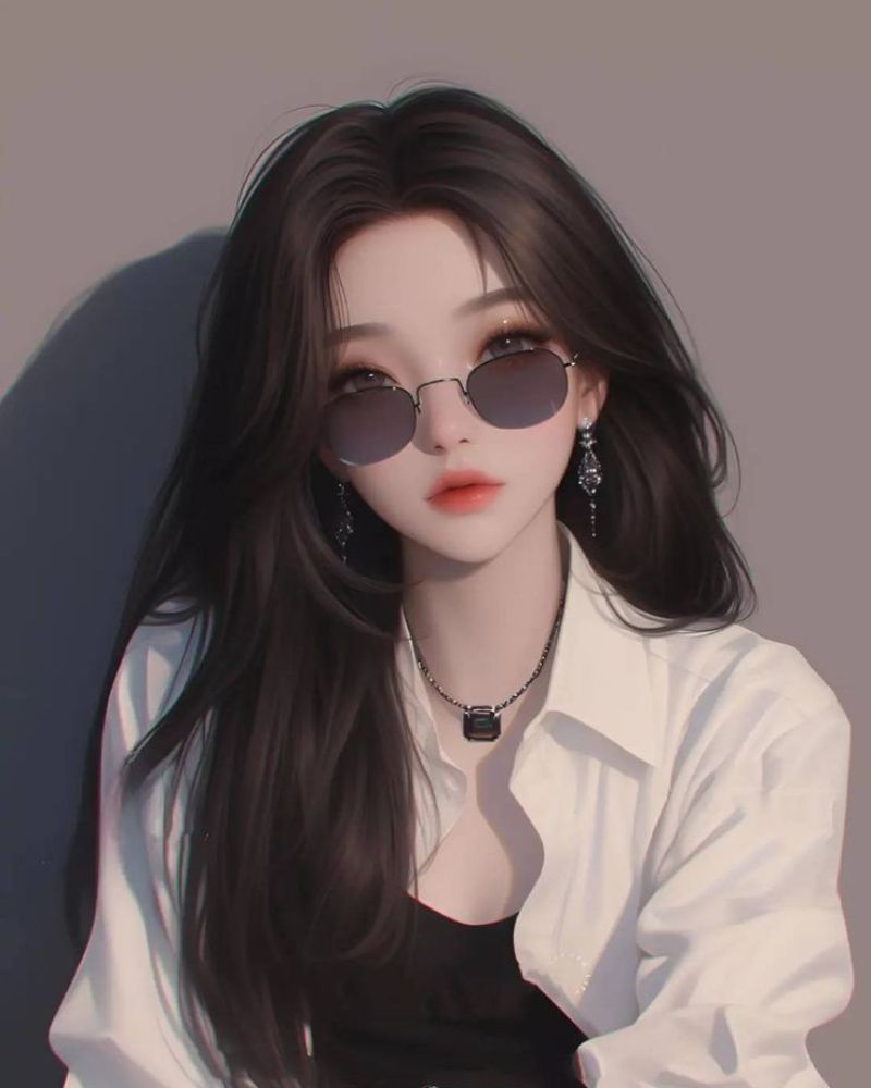 Hình vẽ con gái ngầu cute