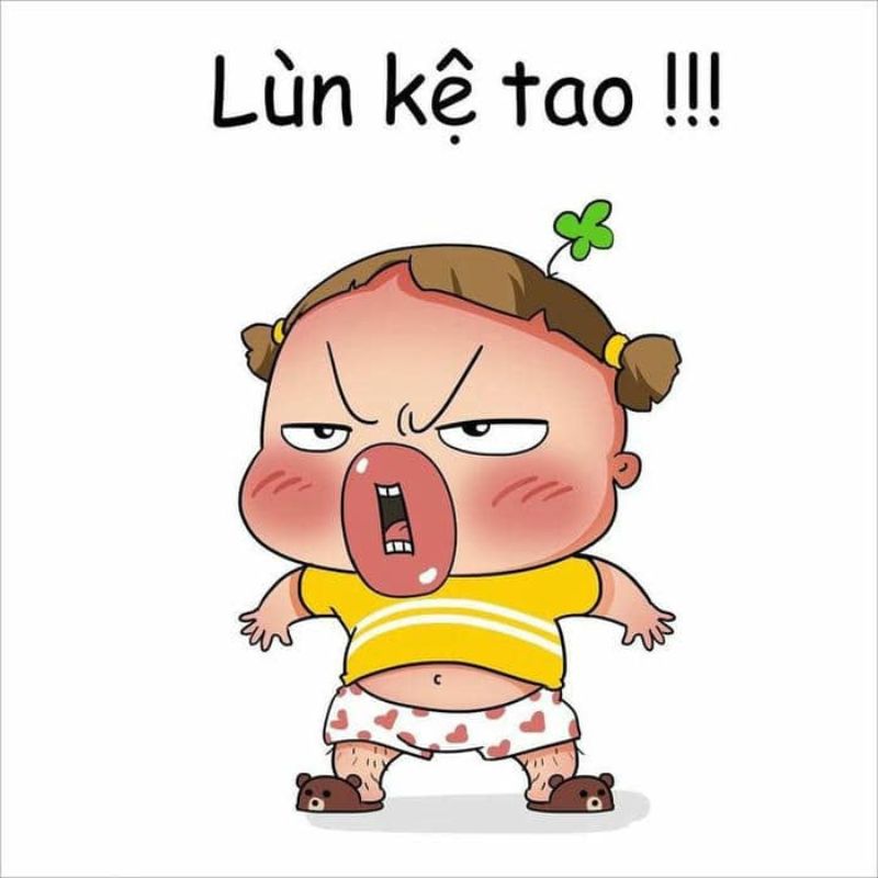 Tức giận meme lùn kệ tao